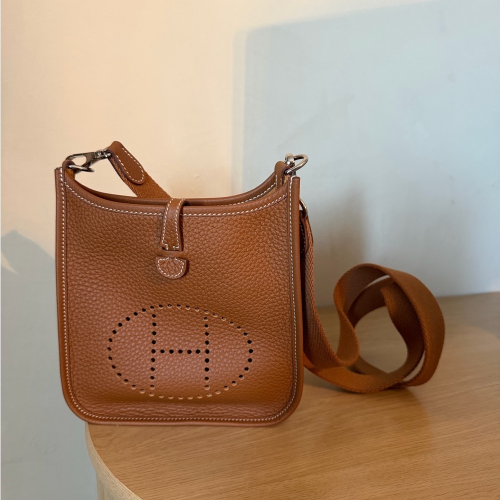 Brown Hermes Evelyn Crossbody Bag